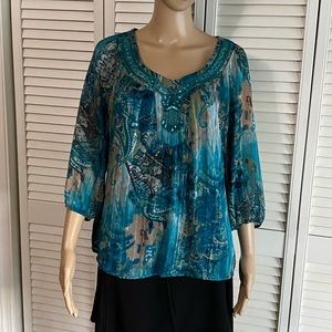 Sara Michelle Shirt SZ PL